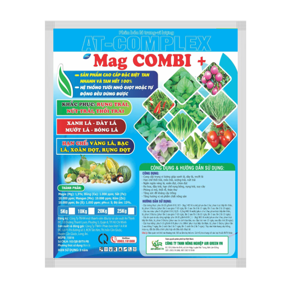 Phân bón lá trung - Vi lượng Mag Combi+